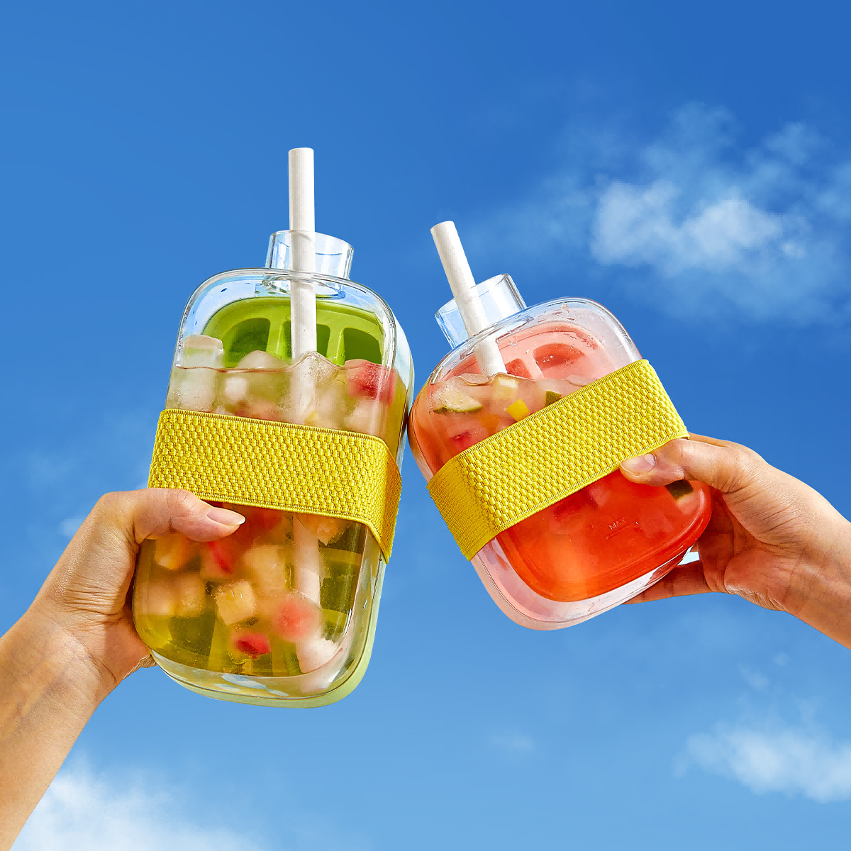 Silicone ice cube tray water bottle